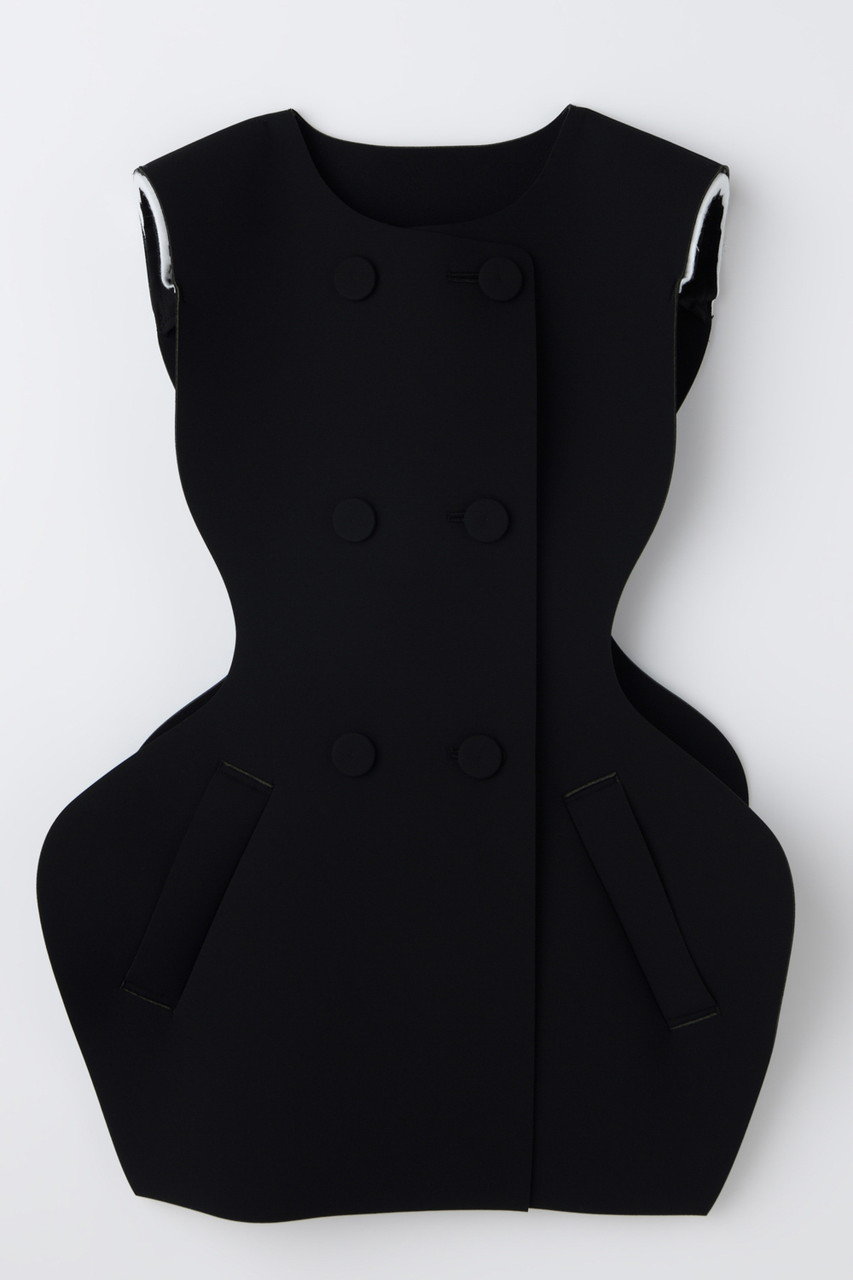 エンフォルド/ENFOLDのSHAPE VEST(ブラック/300JS130-0841)