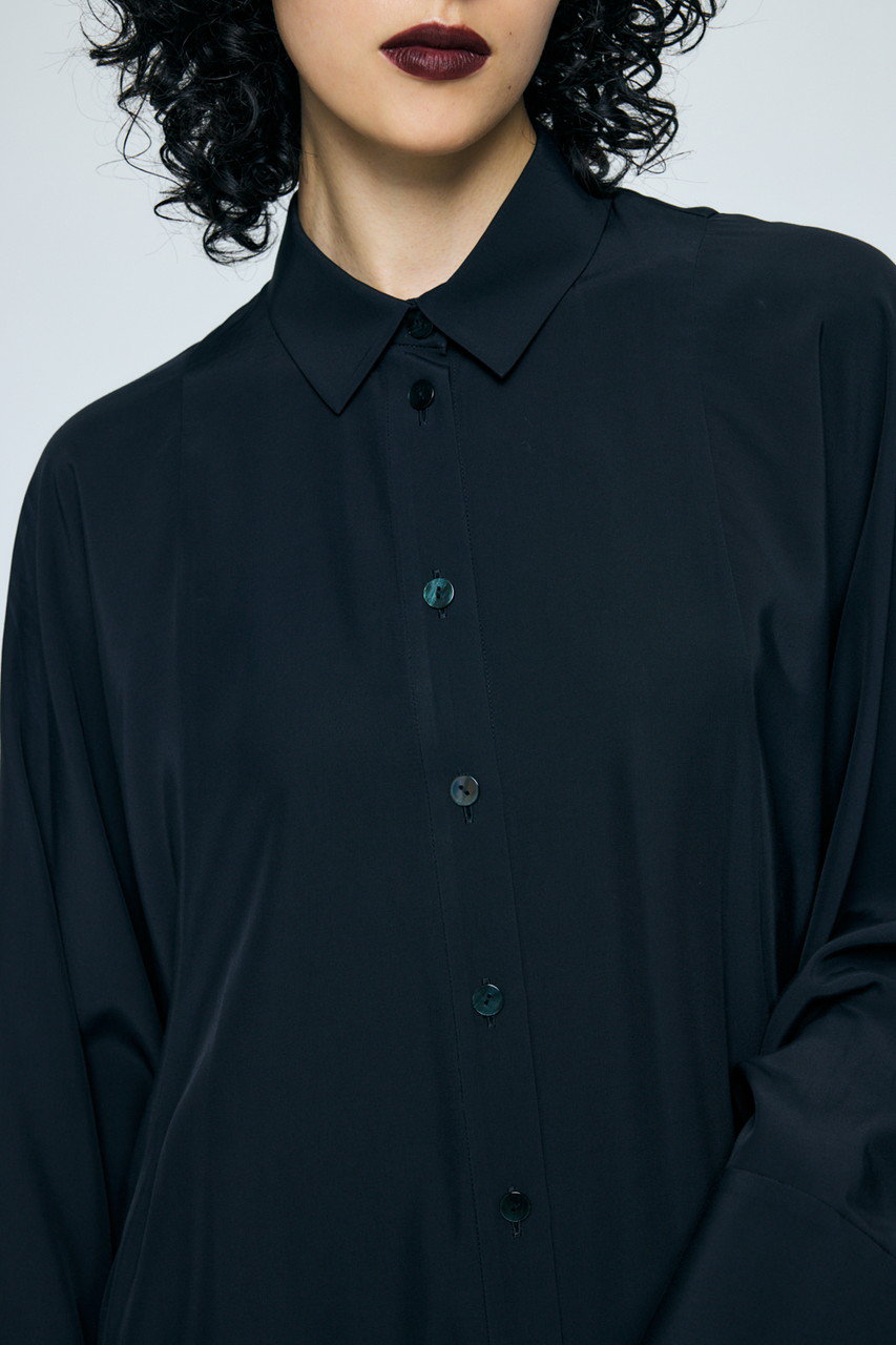 ENFOLD(エンフォルド)｜SHAPE LONG-SHIRT/ブラック の通販｜ELLESHOP