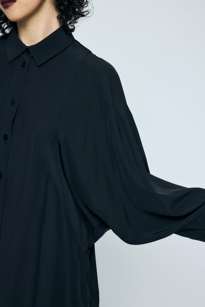 ENFOLD(エンフォルド)|SHAPE LONG-SHIRT/ブラック の通販|ELLESHOP ENFOLD(エンフォルド)|SHAPE LONG-SHIRT/ブラック の通販|ELLESHOP