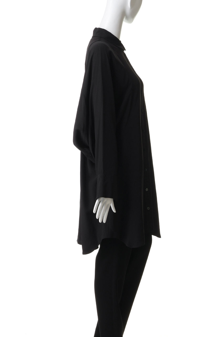 ENFOLD(エンフォルド)｜SHAPE LONG-SHIRT/ブラック の通販｜ELLESHOP
