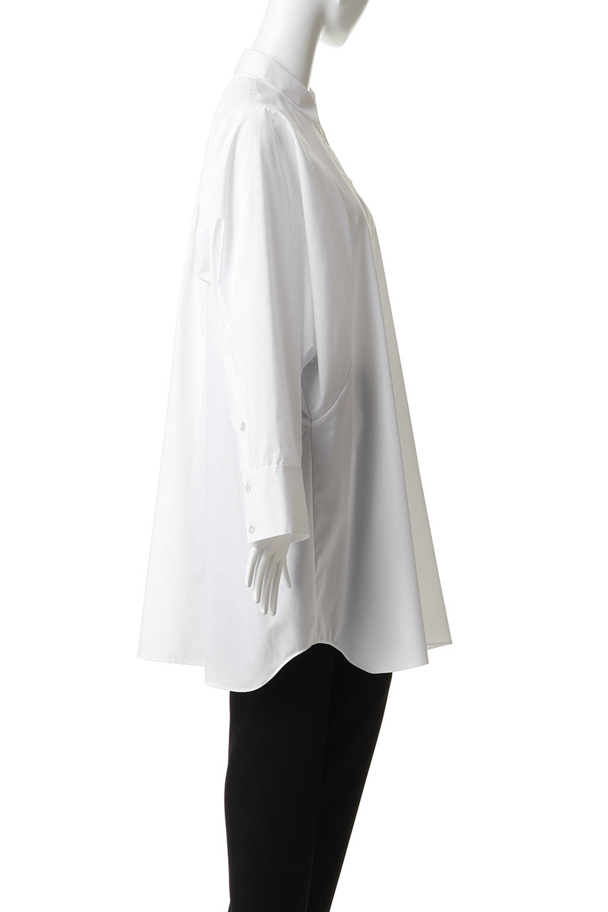 ENFOLD(エンフォルド)｜SHAPE LONG-SHIRT/ホワイト の通販｜ELLESHOP