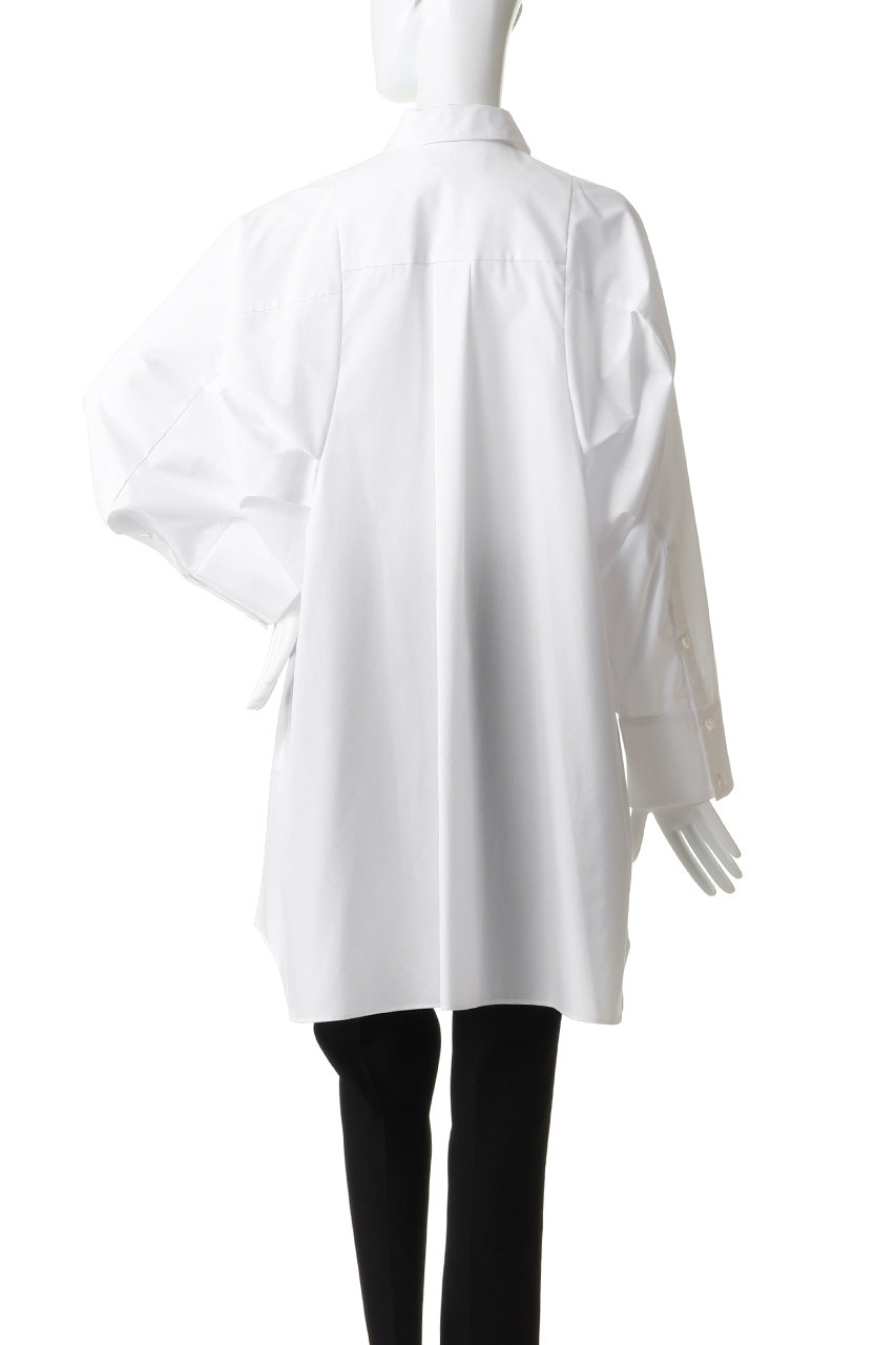 ENFOLD(エンフォルド)｜SHAPE LONG-SHIRT/ホワイト の通販｜ELLESHOP