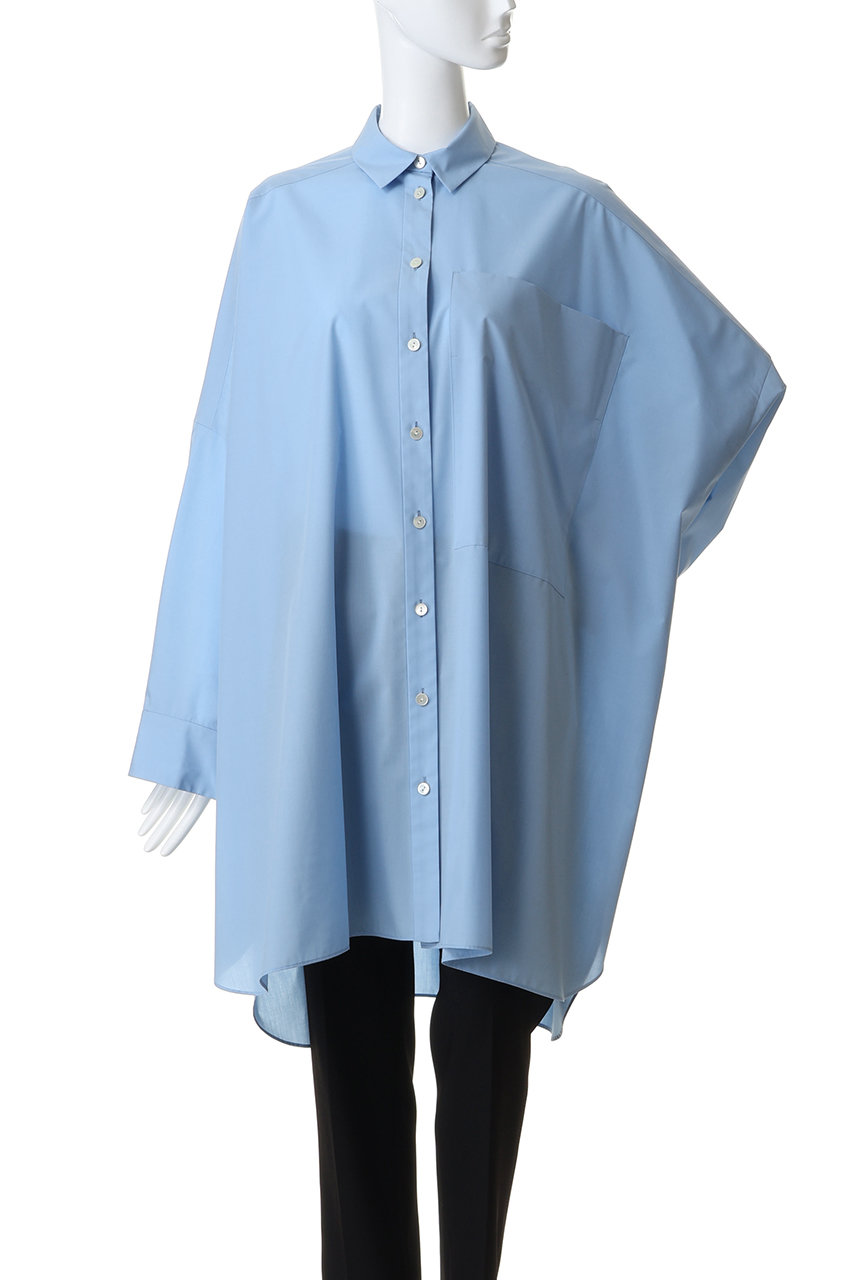 ENFOLD(エンフォルド)｜SUPER-WIDE BOX SHIRT/ホワイト の通販