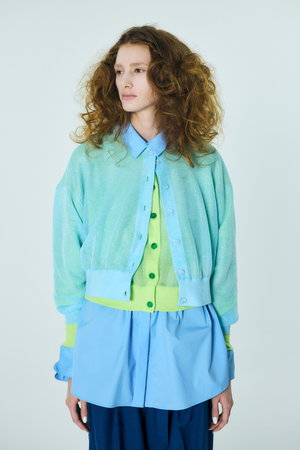 エンフォルド/ENFOLDのSHEER CARDIGAN(110300/110303)