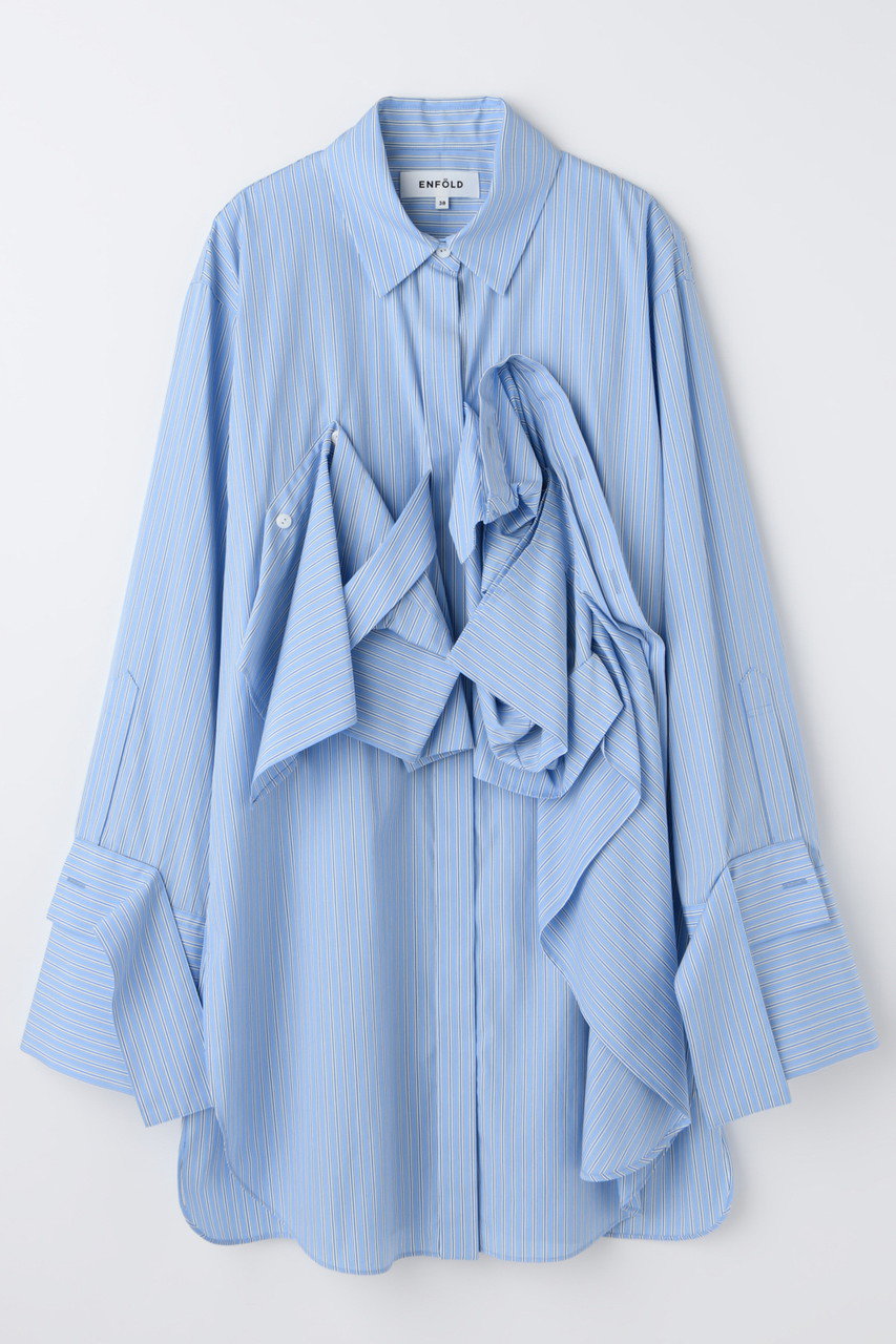 エンフォルド/ENFOLDのRECONSTRUCTION SHIRT(ライトブルー/300JS230-0441)