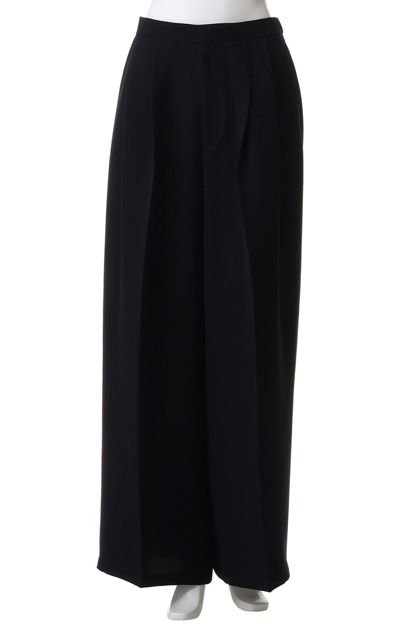 ENFOLD(エンフォルド)｜EXTRA-WIDE PANTS/ブラック の通販｜ELLESHOP