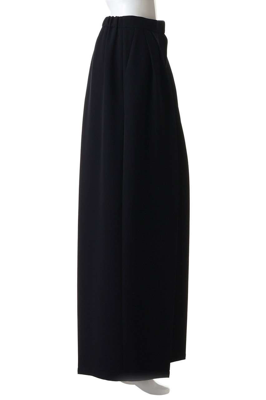 ENFOLD(エンフォルド)｜EXTRA-WIDE PANTS/ブラック の通販｜ELLESHOP