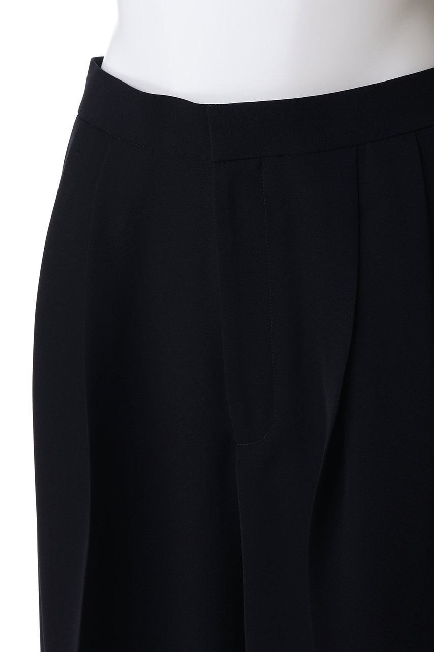 ENFOLD(エンフォルド)｜EXTRA-WIDE PANTS/ブラック の通販｜ELLESHOP