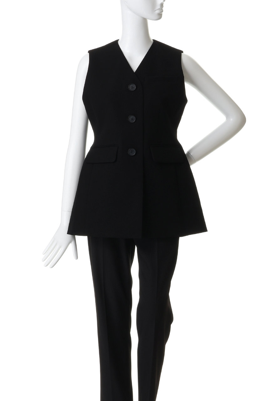 ENFOLD(エンフォルド)｜V-NECK VEST/ブラック の通販｜ELLESHOP・(エル