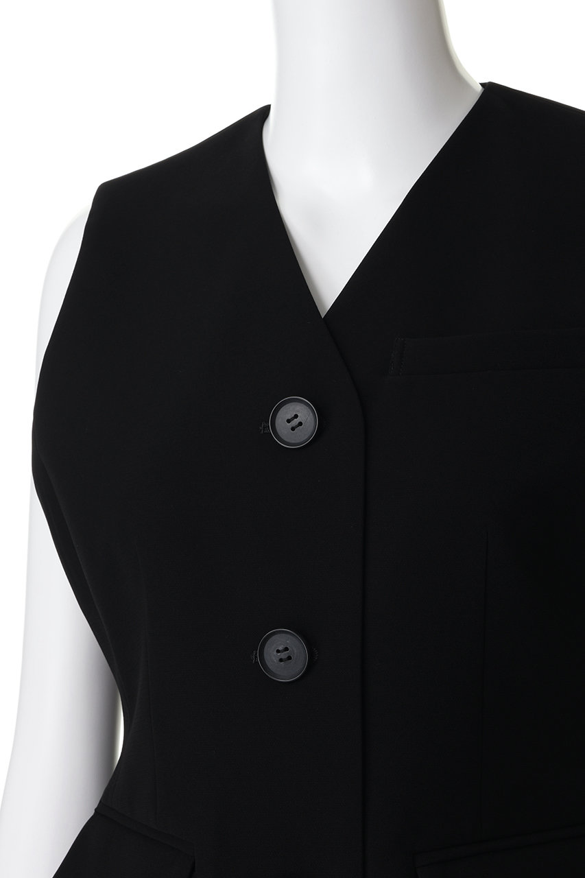 ENFOLD(エンフォルド)｜V-NECK VEST/ブラック の通販｜ELLESHOP・(エル