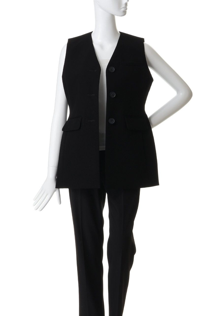 ENFOLD(エンフォルド)｜V-NECK VEST/ブラック の通販｜ELLESHOP・(エル