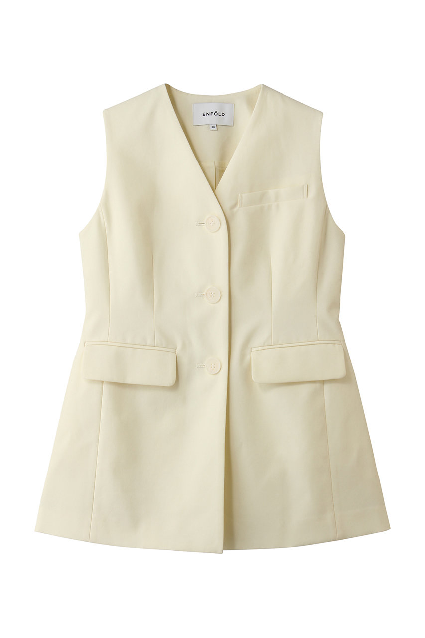 エンフォルド/ENFOLDの【3/4 12:00販売開始】V-NECK VEST(ベージュ/300JS130-3261)