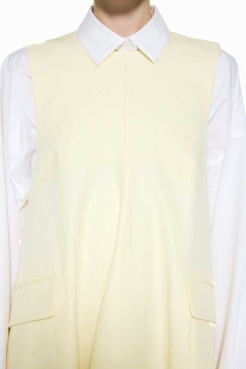 ENFOLD / エンフォルド | コットン ウール ロングブラウス | 38 | ベージュ | レディース ENFOLD(エンフォルド)｜COTTON DOUBLE 2way トレンチコート/ベージュ