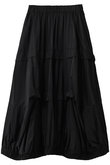 ENFOLD(エンフォルド)｜TUCK UFO SKIRT/ブラック の通販｜ELLESHOP