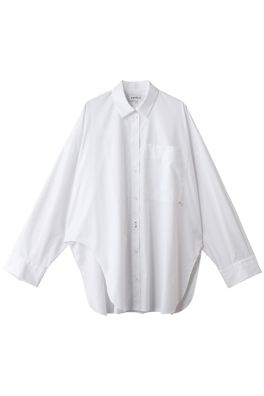 エンフォルド/ENFOLDのTWO-WAY BASIC SHIRT(ホワイト/300JS230-1531)