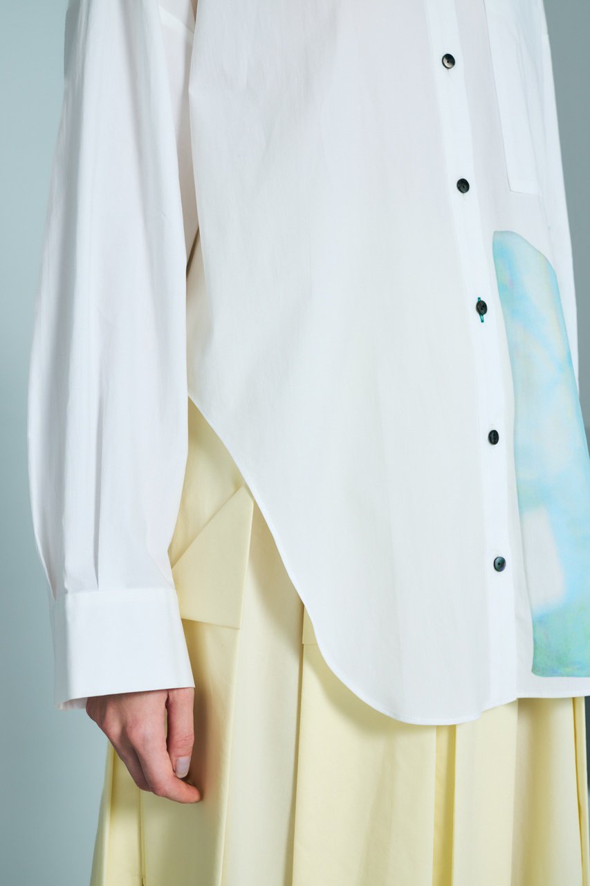 ENFOLD(エンフォルド)｜TWO-WAY BASIC SHIRT/ホワイト の通販