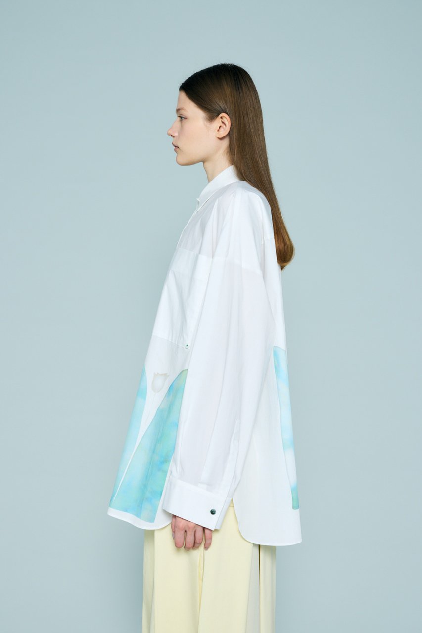 ENFOLD(エンフォルド)｜TWO-WAY BASIC SHIRT/ホワイト の通販