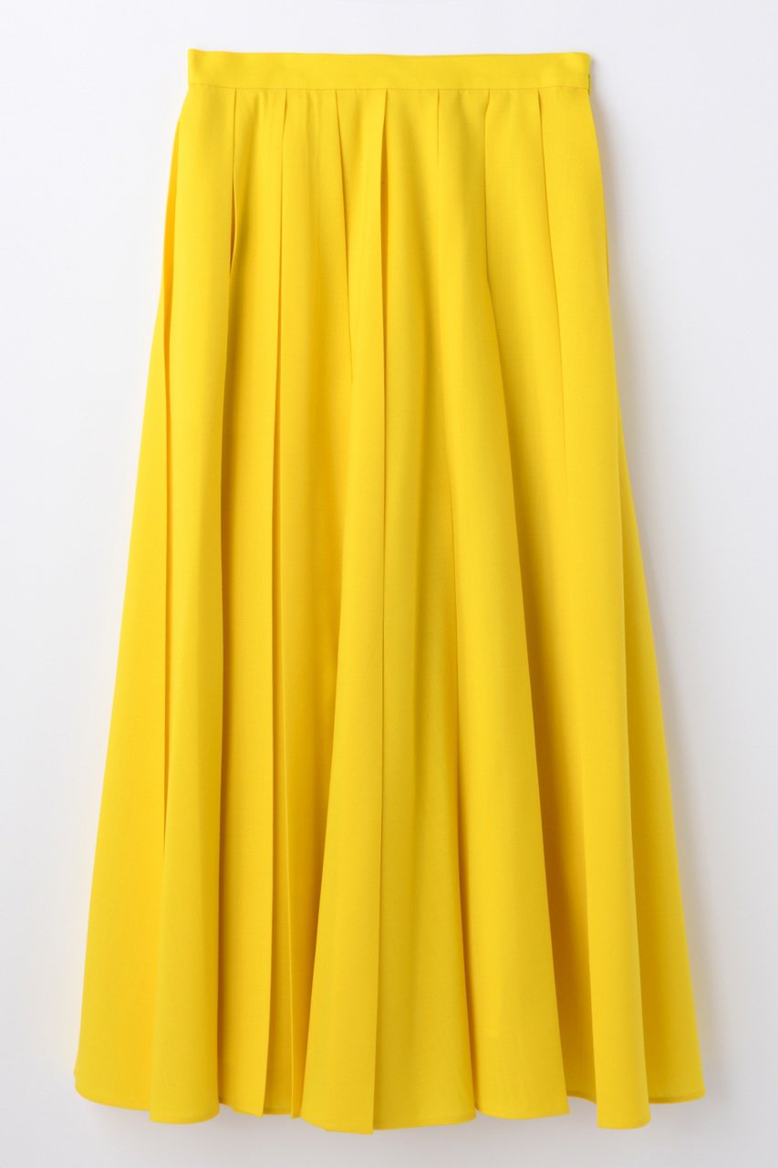 エンフォルド/ENFOLDのBOX PLEATS MIDI-SKIRT(イエロー/300JS131-1561)