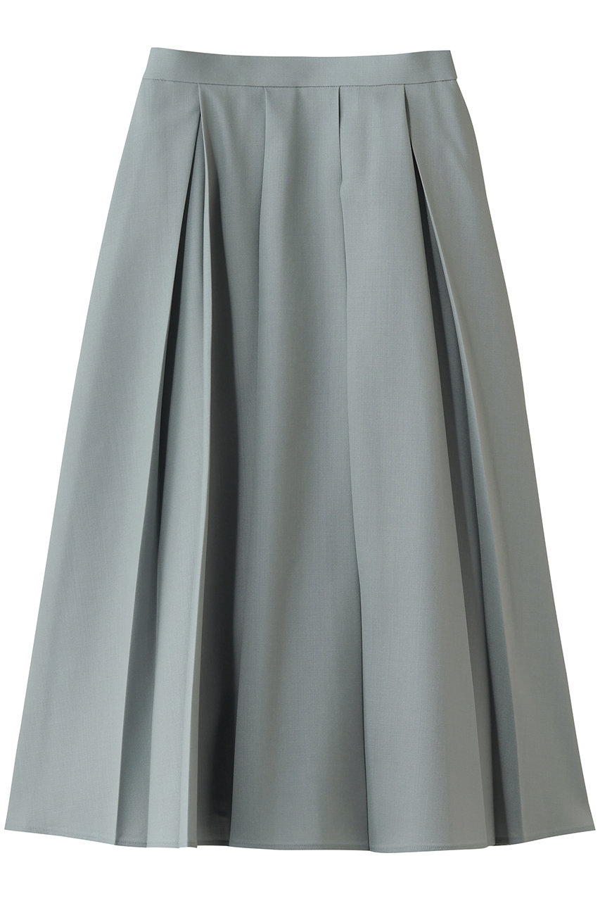 エンフォルド/ENFOLDのBOX PLEATS MIDI-SKIRT(ライトグレー/300JS131-1561)