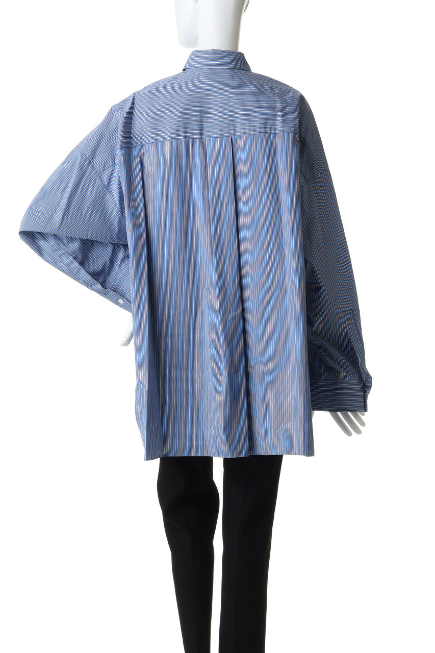 ENFOLD(エンフォルド)｜TWO-WAY BASIC SHIRT/ブルー の通販｜ELLESHOP