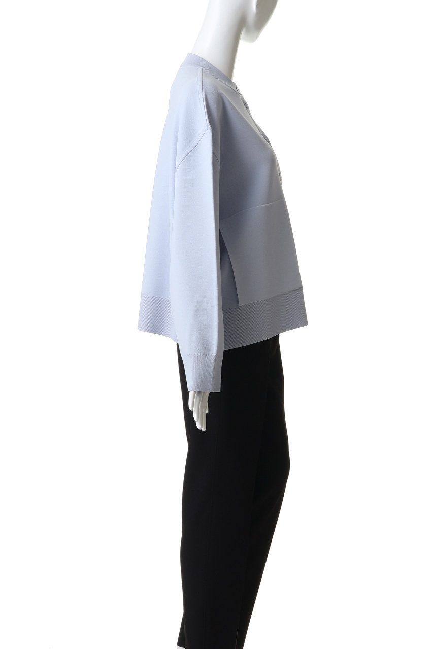 ENFOLD(エンフォルド)｜WIDE-ARM BOX-CARDIGAN/ライトパープル の通販