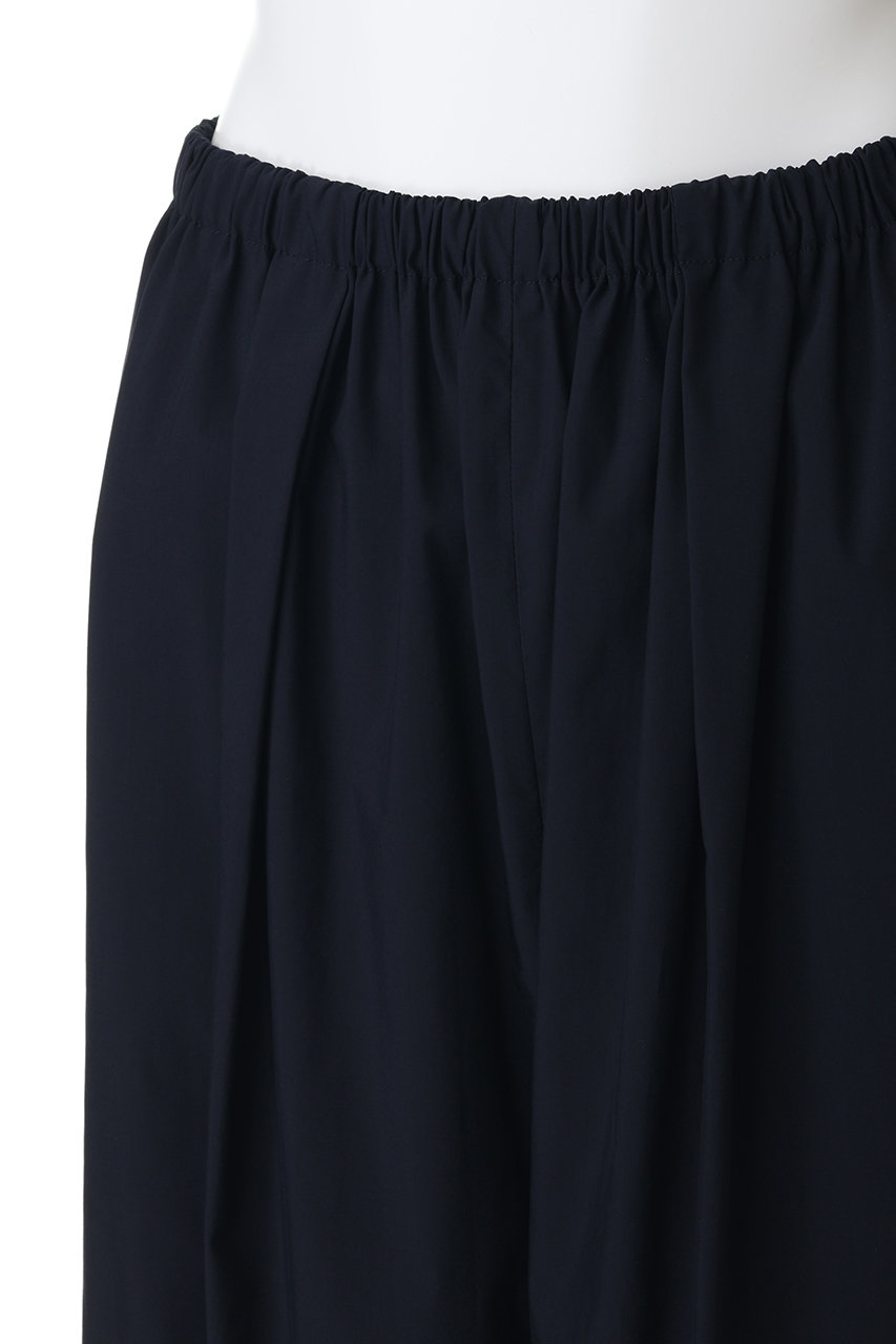 ENFOLD(エンフォルド)｜TUCK-HEM WIDE-COCOON PAN/ダークネイビー の