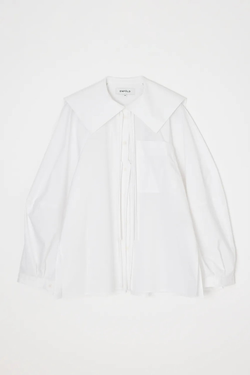エンフォルド/ENFOLDの【3/20 12:00販売開始】TWO-WAY RIBBON SHIRT(ホワイト/300JS230-3711)