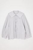 ENFOLD(エンフォルド)｜TWO-WAY RIBBON SHIRT/ホワイト の通販