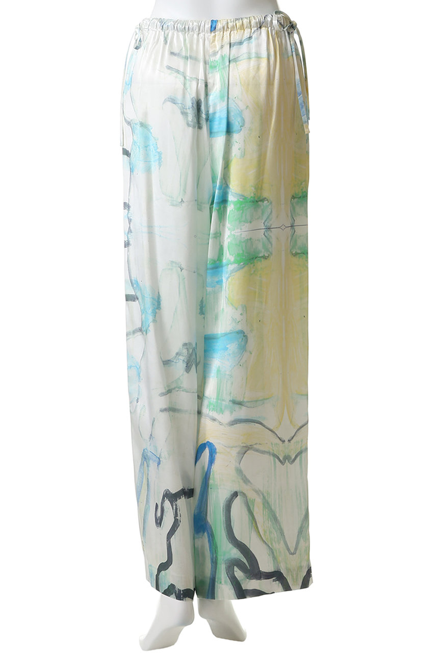 ENFOLD(エンフォルド)｜DRAWSTRING WIDE-PANTS/オフホワイト の通販