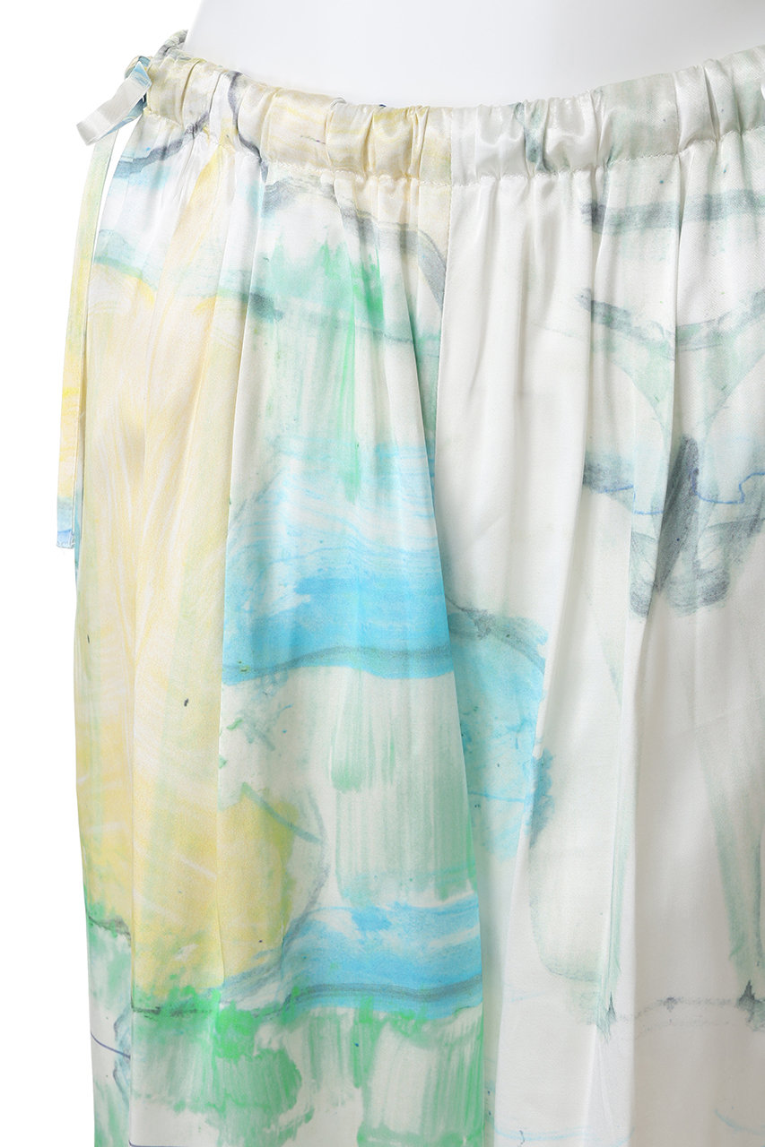 ENFOLD(エンフォルド)｜DRAWSTRING WIDE-PANTS/オフホワイト の通販
