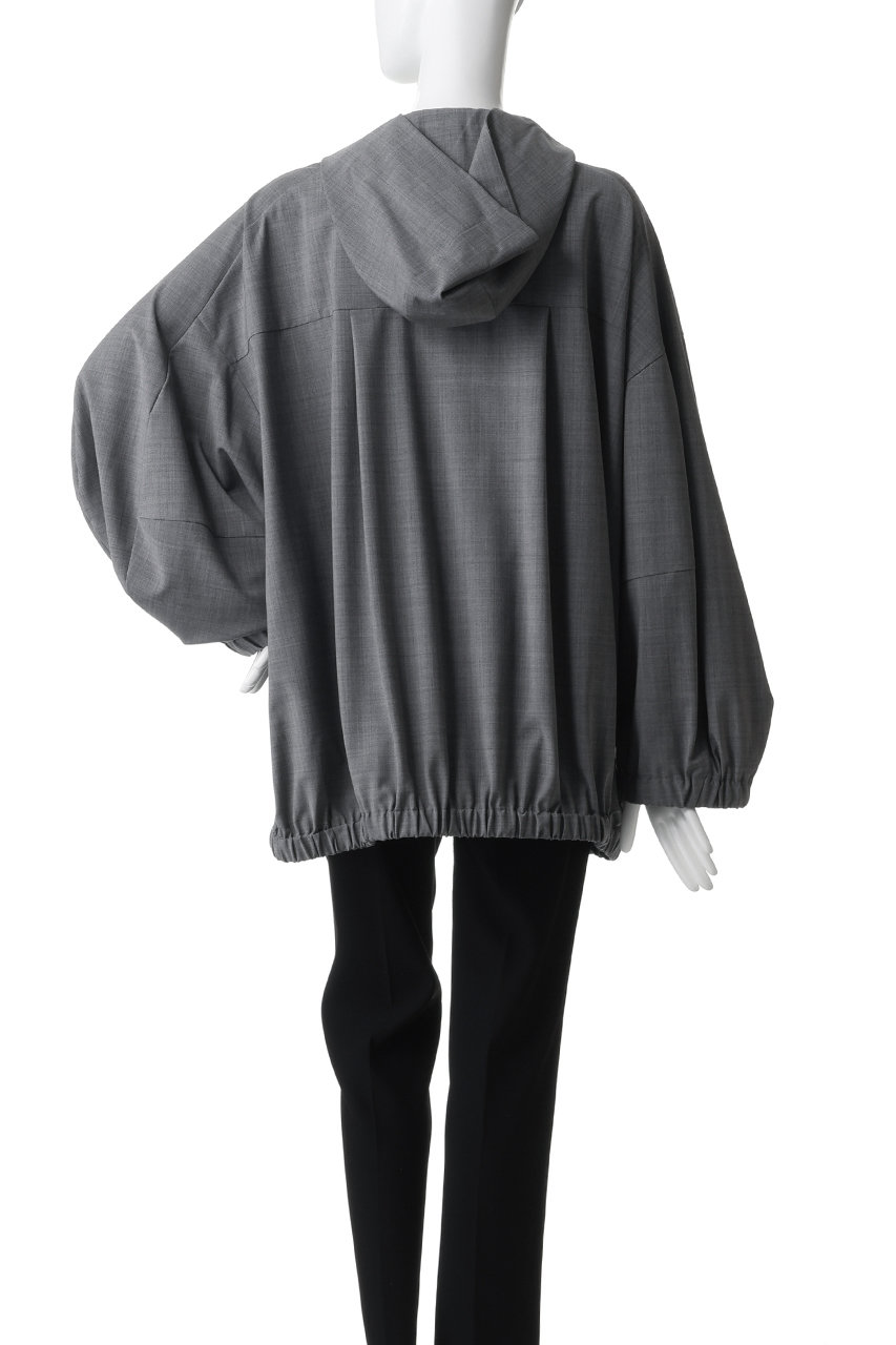 ENFOLD(エンフォルド)｜ANORAK HOODIE/トップグレー の通販｜ELLESHOP