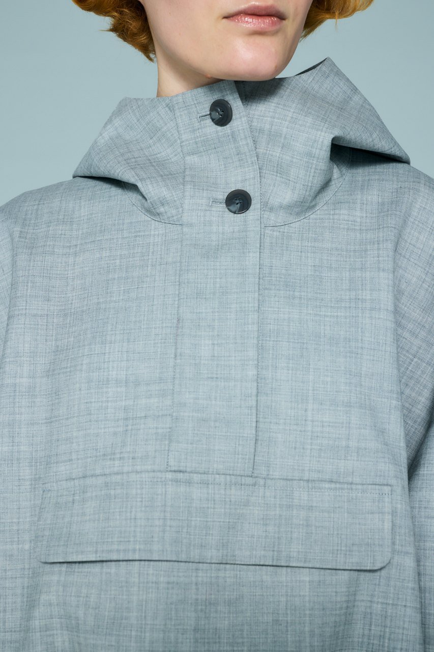ENFOLD(エンフォルド)｜ANORAK HOODIE/トップグレー の通販｜ELLESHOP