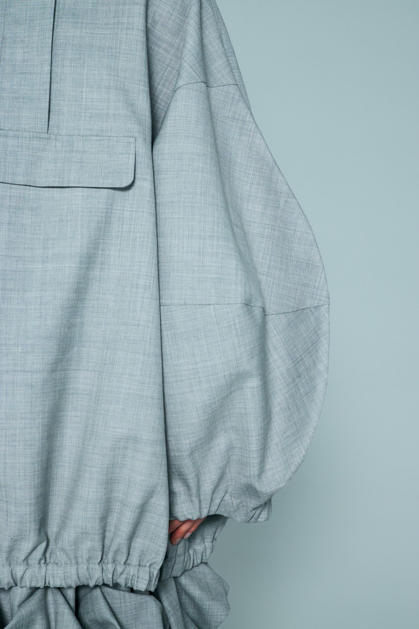 パーカー enfold ENFOLD ANORAK HOODIE ENFOLD(エンフォルド)｜ANORAK HOODIE/トップグレー の通販｜ELLESHOP