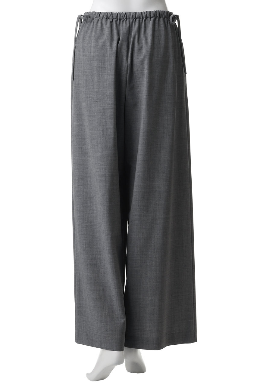 ENFOLD(エンフォルド)｜DRAWSTRING WIDE-PANTS/トップグレー の通販