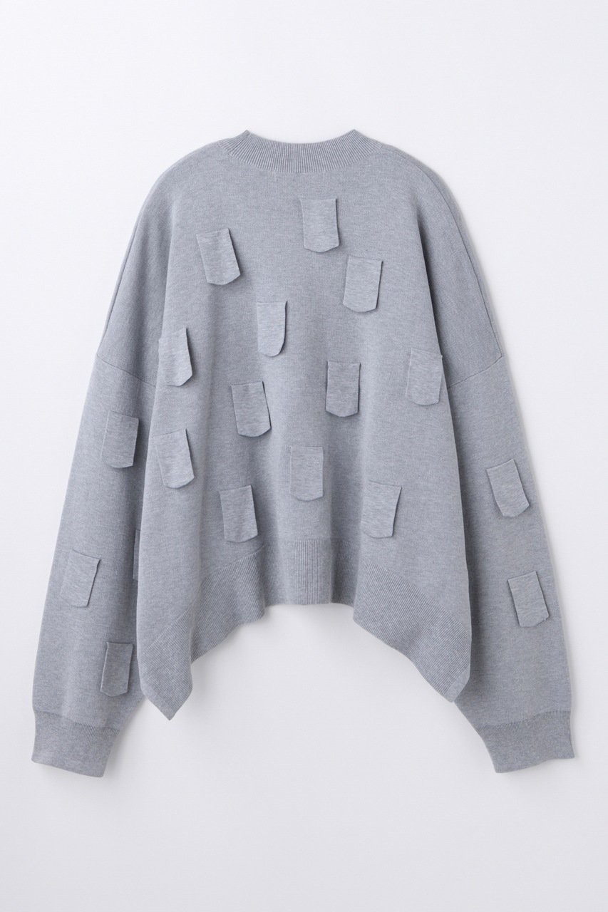 ENFOLD(エンフォルド)｜MONSTER KNIT PULLOVER/トップグレー の通販