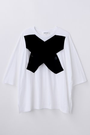 エンフォルド/ENFOLDの【3/20 12:00販売開始】CROSS VEST T-SHIRT(110100/110102)