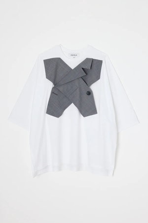 エンフォルド/ENFOLDの【3/20 12:00販売開始】CROSS VEST T-SHIRT(110100/110102)