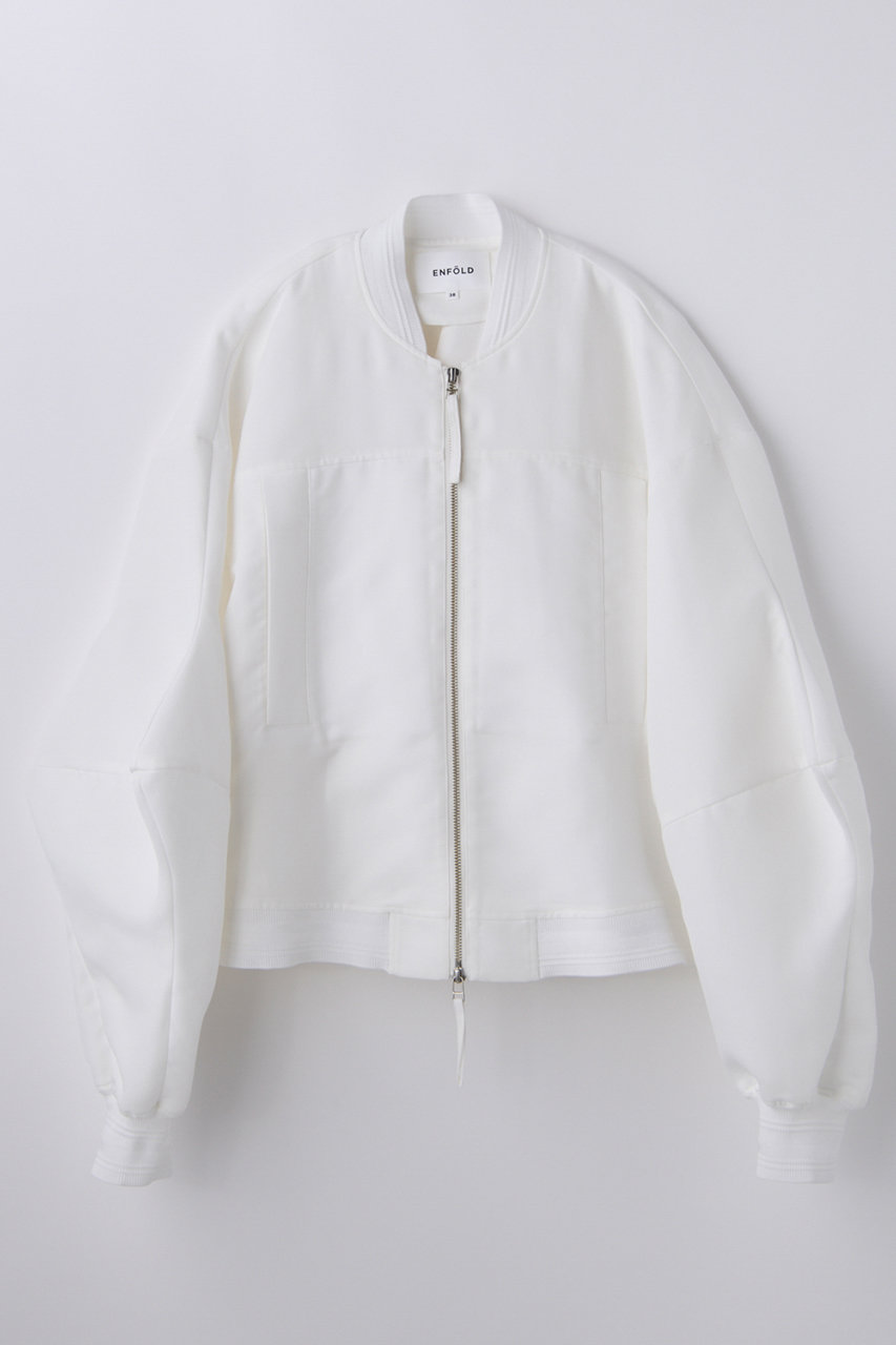 エンフォルド/ENFOLDのMONSTER SLEEVES BLOUSON(ホワイト/300JS230-1661)