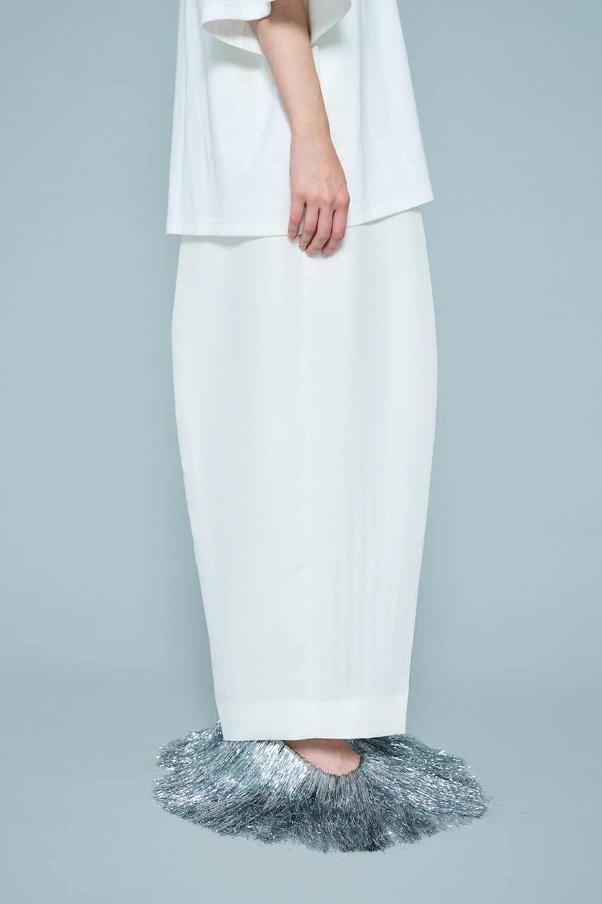 ENFOLD(エンフォルド)｜WIDE COCOON TROUSERS/ホワイト の通販