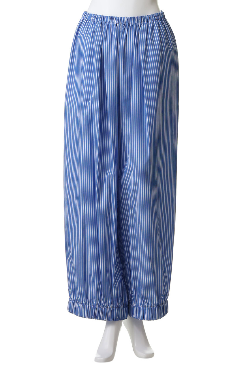 ENFOLD(エンフォルド)｜RELAX ELASTIC-HEM PANTS/ブルー の通販