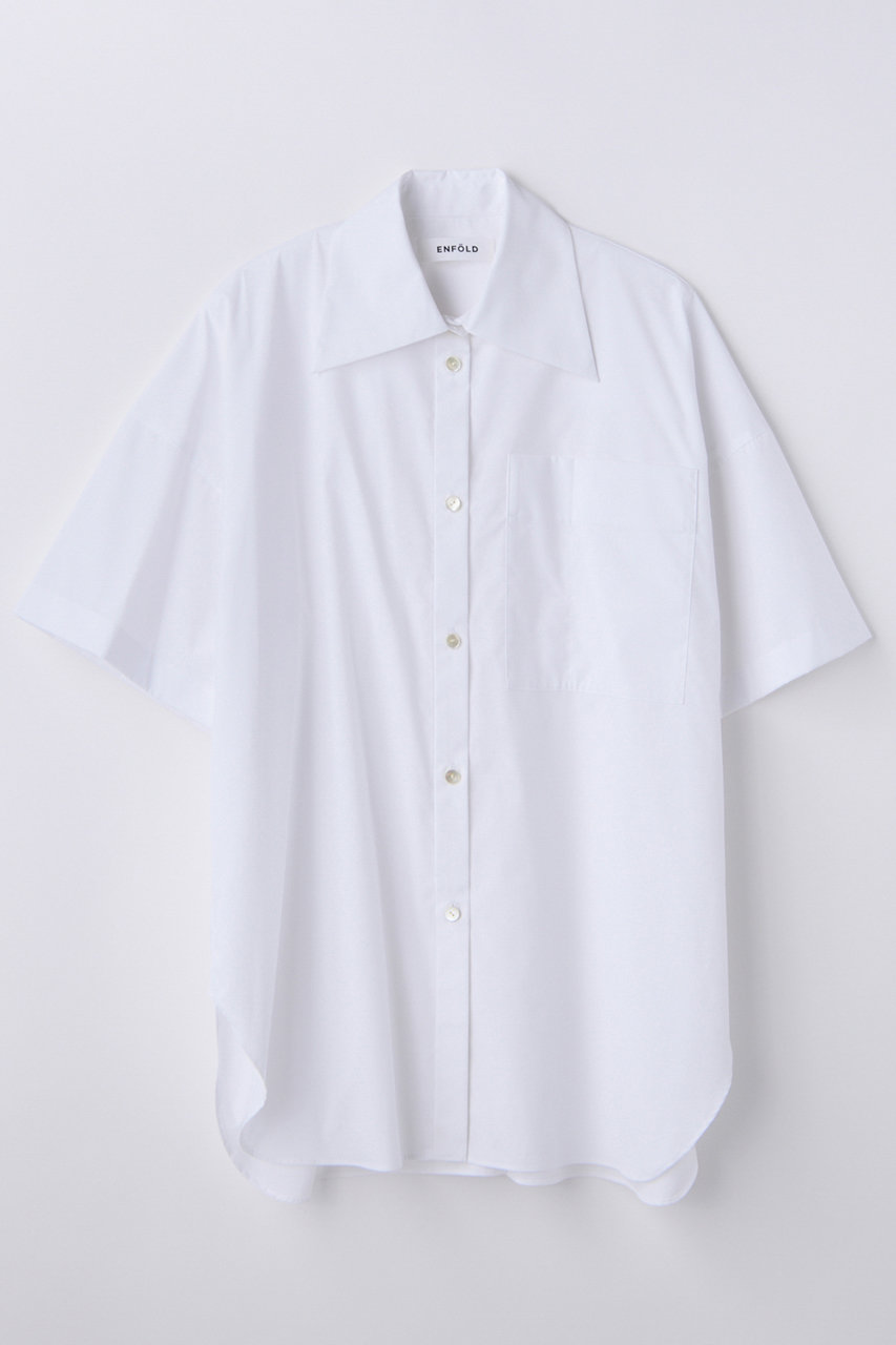 エンフォルド/ENFOLDの【4/1 12:00販売開始】HALF-SLEEVES BOX SHIRT(ホワイト/300JS130-1831)