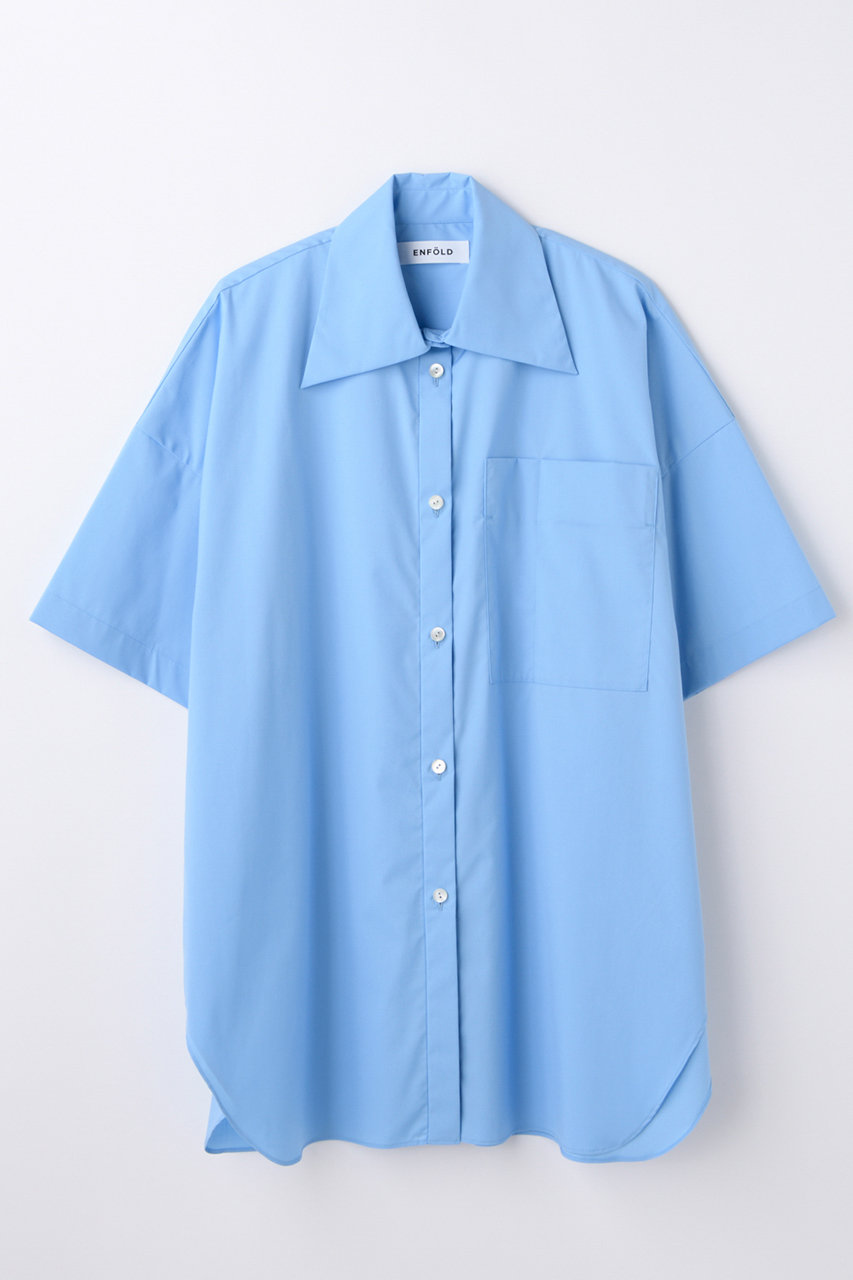 エンフォルド/ENFOLDの【4/1 12:00販売開始】HALF-SLEEVES BOX SHIRT(ライトブルー/300JS130-1831)