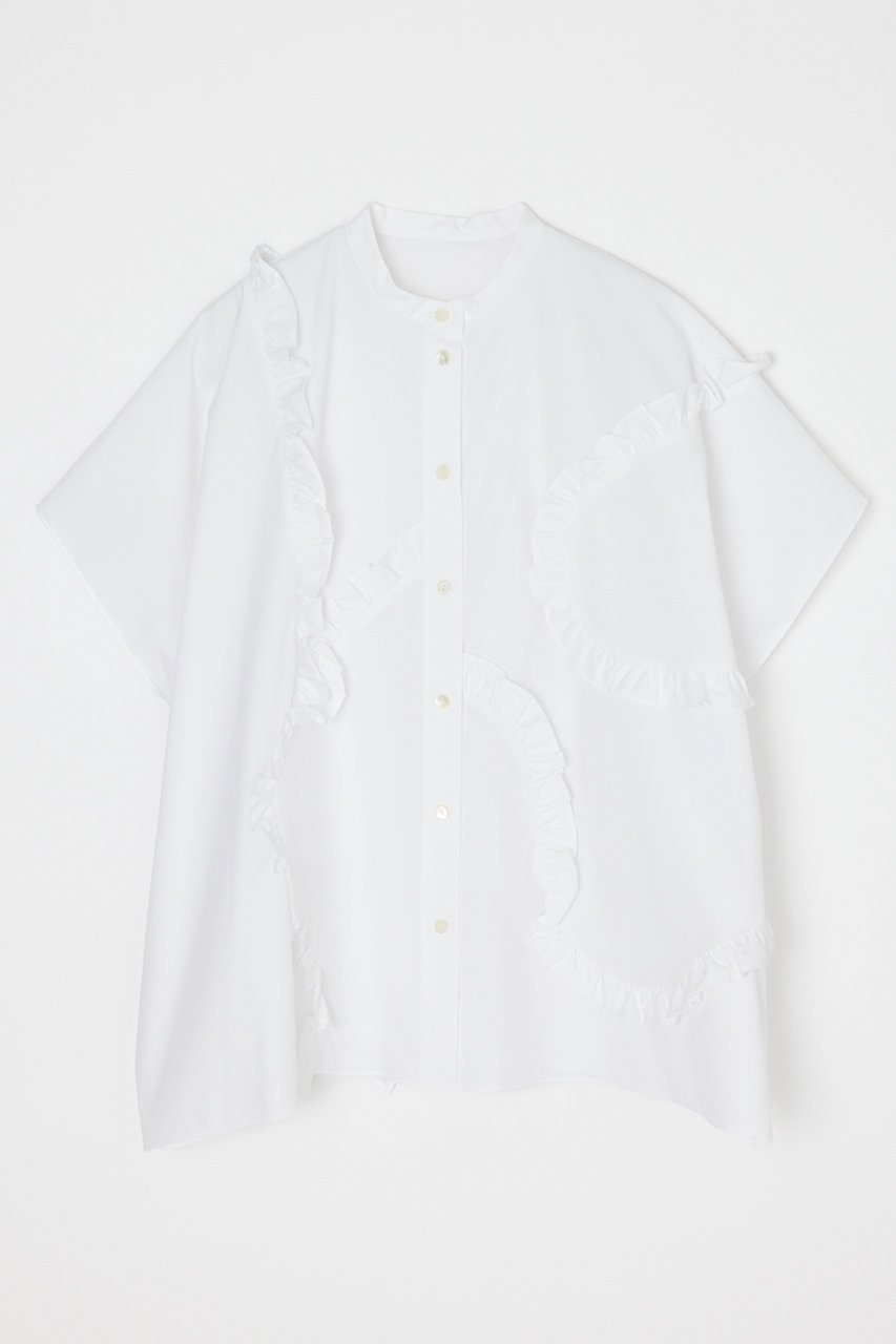 エンフォルド/ENFOLDの【4/15 10:00販売開始】ALIEN FRILL SQUARE SHIRT(ホワイト/300JS230-3721)