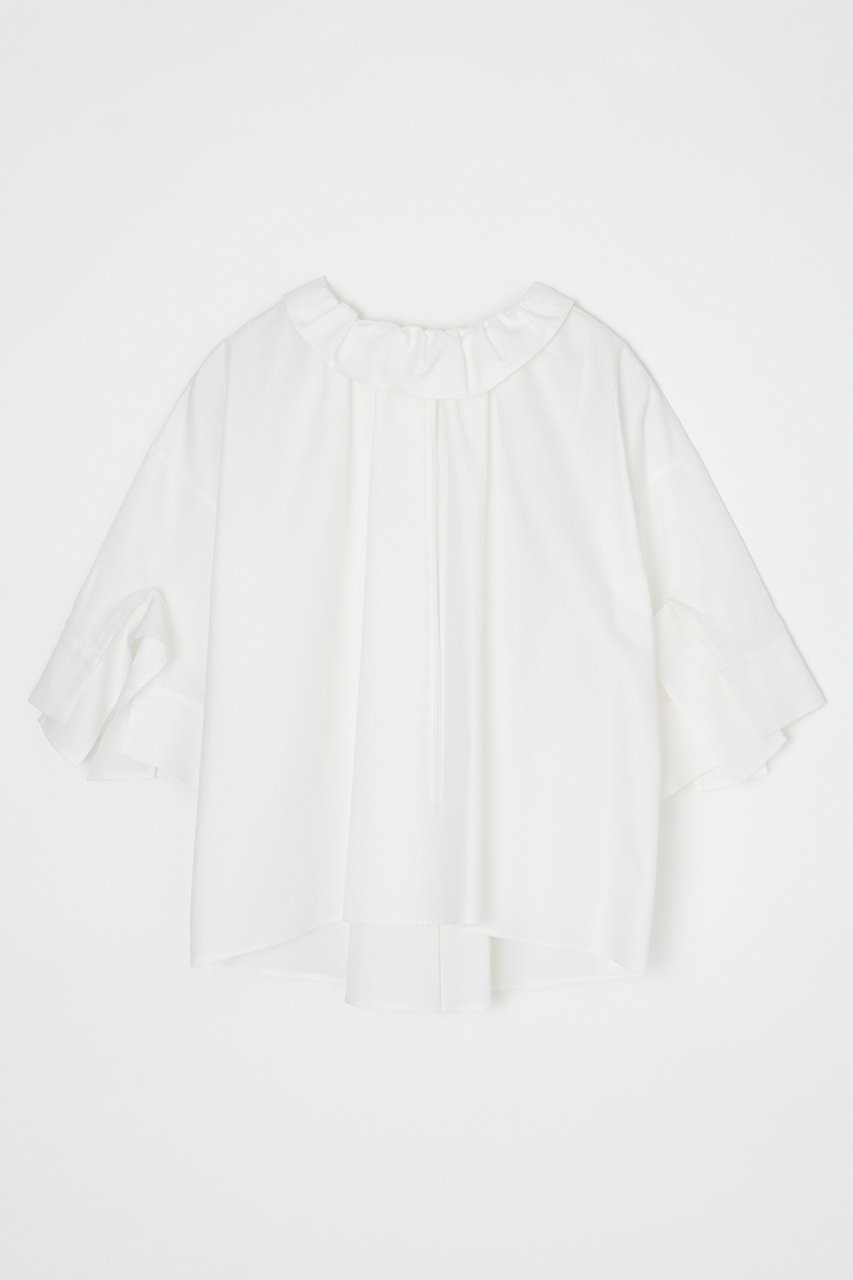 エンフォルド/ENFOLDの【4/1 12:00販売開始】HIGH-NECK BLOUSE(ホワイト/300JS230-1841)