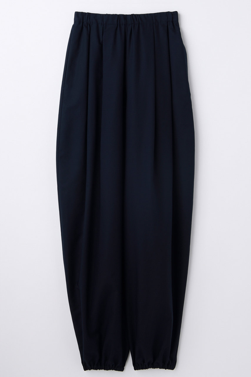 ENFOLD WIDE EGG-PANTS (ダークネイビー, 36) エンフォルド ELLE SHOP