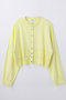 LAYERED-LIKE-HEM CARDIGAN エンフォルド/ENFOLD ライトイエロー