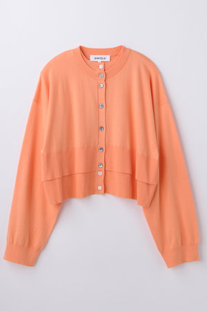 エンフォルド/ENFOLDの【4/1 12:00販売開始】LAYERED-LIKE-HEM CARDIGAN(110400/110403)