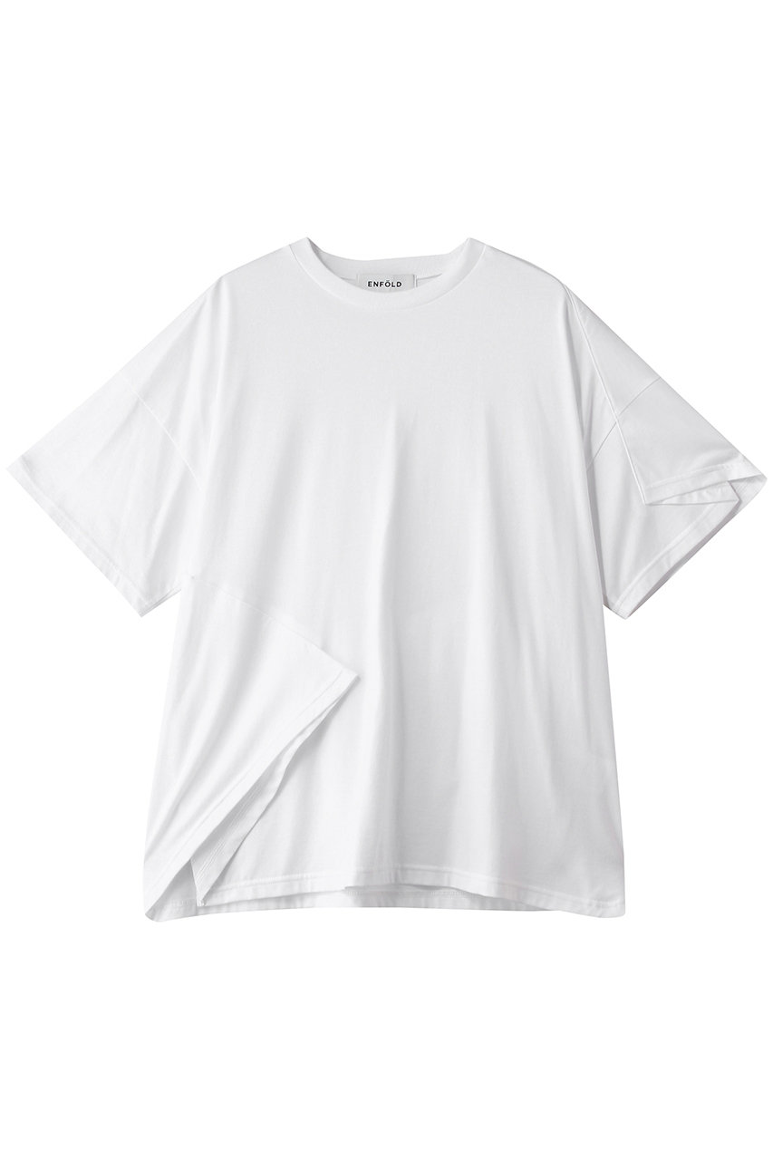 エンフォルド/ENFOLDのFOLDED BODY T-SHIRT(ホワイト/300JS580-2261)