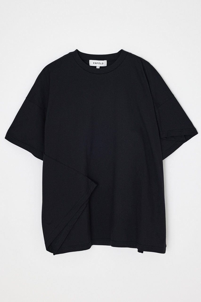 エンフォルド/ENFOLDのFOLDED BODY T-SHIRT(ブラック/300JS580-2261)