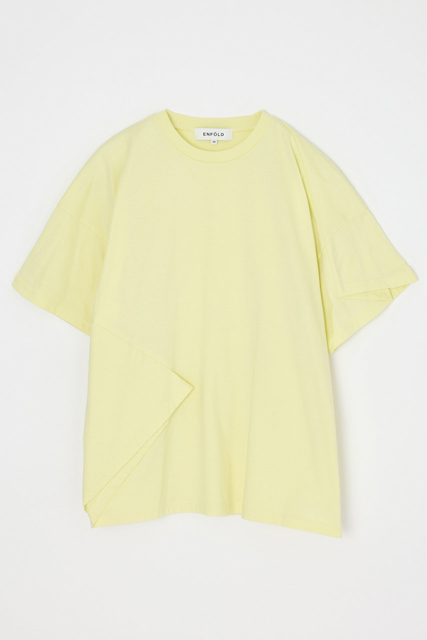 エンフォルド/ENFOLDのFOLDED BODY T-SHIRT(ライトイエロー/300JS580-2261)